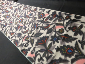 BCF#2817 Silk Kimono Fabric Vintage(1920-1950) Meisen Black 150cm (59.1in)