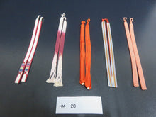 Load image into Gallery viewer, HM#20 Silk Haori Himo Flat Braid 5pcs Bundle Pack
