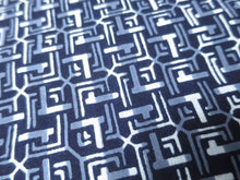 Load image into Gallery viewer, Cotton Bolt Fabric Vintage(1950-1980) Navy White 472.4x15.0in(1200x38cm) BB9049Y2
