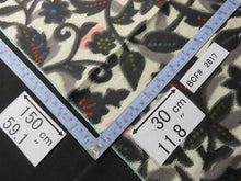 Load image into Gallery viewer, BCF#2817 Silk Kimono Fabric Vintage(1920-1950) Meisen Black 150cm (59.1in)
