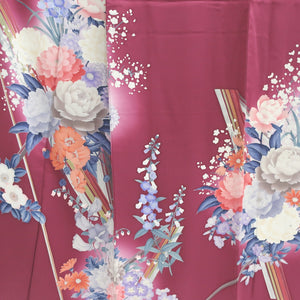 Furisode Magenta Peony Ajisai Tall Silk #9161D5