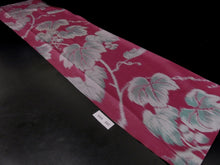 Load image into Gallery viewer, KK860A8 Silk Kimono Fabric Vintage(1920-1950) Meisen Grape Color 55.9x13.0in(142x33cm)
