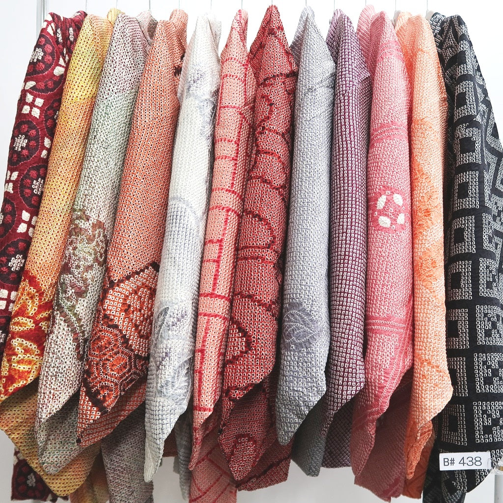 Bundle 12pcs Silk Vintage Full Shibori Haori Wholesale Bulk Free Shipping #438