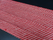 Load image into Gallery viewer, KK573A2 Silk Kimono Fabric Vintage(1950-1980) Shibori Red 70.9x11.8in(180x30cm)

