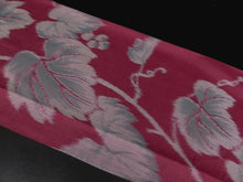 Load image into Gallery viewer, KK860A8 Silk Kimono Fabric Vintage(1920-1950) Meisen Grape Color 55.9x13.0in(142x33cm)
