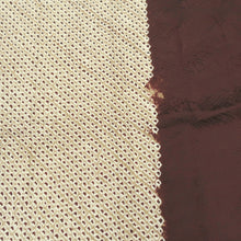 Load image into Gallery viewer, KK1163B4 Silk Kimono Fabric Vintage(1950-1980) Shibori Maroon Light Brown 79.9x13.0in(203x33cm)
