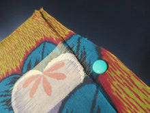 Load image into Gallery viewer, MKF#221 Silk Kimono Fabric Vintage(1920-1950) Flower Yellow brown 55.9x13.0in(142x33cm)
