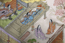 Load image into Gallery viewer, Fukuro Obi Vintage(1950-1980) Gold Pink Green Heian Princess Silk BB169W2
