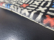 Load image into Gallery viewer, MKF#138 Silk Kimono Fabric Vintage(1920-1950) Meisen White Black 63.8x13.4in(162x34cm)
