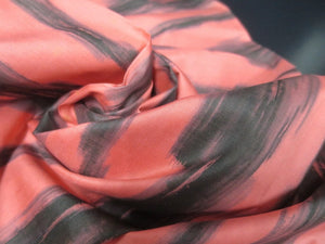 MKF#47 Silk Kimono Fabric Vintage(1920-1950) Meisen Pink 37.4x12.2in(95x31cm)