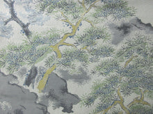 Load image into Gallery viewer, Fukuro Obi Vintage(1950-1980) Off whilte Zen Temple Silk BB74W5
