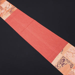 Fukuro Obi Vintage(1950-1980) Gold Crane Birds Plum blossom Irogami Silk BB187V1