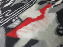 Load image into Gallery viewer, KK727A6 Silk Kimono Fabric Vintage(1920-1950) Meisen Black 57.1x7.9in(145x20cm)
