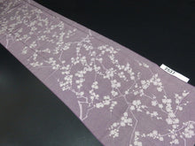 Load image into Gallery viewer, FF2537B Silk Kimono Fabric Vintage(1950-1980) Plum Blossom Purple 51.2x11.8in(130x30cm)
