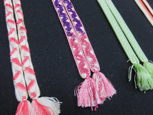 HM#104 Silk Haori Himo Flat Braid 5pcs Bundle Pack