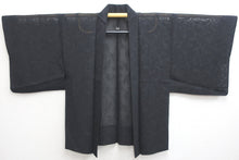 Load image into Gallery viewer, Haori Jacket Vintage(1950-1980) Black See-Through Abstract art Silk #8760A1

