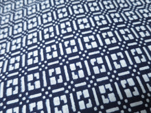 Load image into Gallery viewer, Cotton Bolt Fabric Vintage(1950-1980) Navy White 472.4x14.6in(1200x37cm) BB9050Y2
