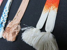Load image into Gallery viewer, HM#68 Silk Haori Himo Flat Braid 5pcs Bundle Pack
