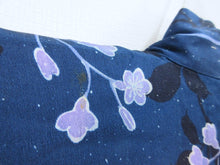 Load image into Gallery viewer, Haori Jacket Vintage(1920-1950) Midnight Blue Flower #132
