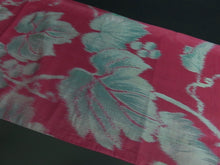 Load image into Gallery viewer, KK861A8 Silk Kimono Fabric Vintage(1920-1950) Meisen Grape Color 53.1x12.6in(135x32cm)
