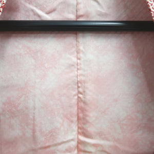 Haori Jacket Vintage(1950-1980) Red Full Shibori Bellflower Cloud Silk #9439G3
