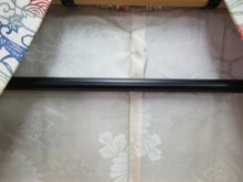 Load image into Gallery viewer, Haori Jacket Vintage(1950-1980) Cream white Maple Leaf Camellia Silk #7616H4

