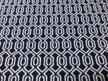 Load image into Gallery viewer, Cotton Bolt Fabric Vintage(1950-1980) Chain White Navy 472.4x13.8in(1200x35cm) BB9072Y3
