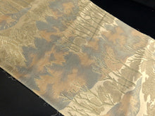 Load image into Gallery viewer, BB8252AB Silk Obi Fabric Vintage(1950-1980) Landscape Gold 96.9x11.8in(246x30cm)
