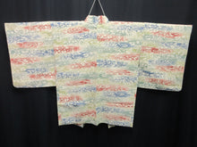Load image into Gallery viewer, Haori Jacket Vintage(1950-1980) Cream white Maple Leaf Camellia Silk #7616H4
