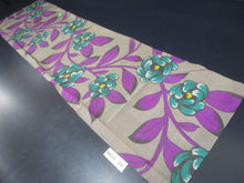 Load image into Gallery viewer, MKF#206 Silk Kimono Fabric Vintage(1920-1950) Meisen Flower Gray 53.1x13.8in(135x35cm)
