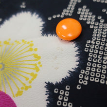 Load image into Gallery viewer, KK1076B2 Silk Kimono Fabric Vintage(1920-1950) Plum blossom Black 56.3x12.6in(143x32cm)
