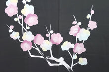 Load image into Gallery viewer, Haori Jacket Vintage(1950-1980) Black Plum blossom Branch Silk #8369D1
