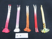 Load image into Gallery viewer, HM#70 Silk Haori Himo Flat Braid 5pcs Bundle Pack
