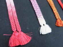Load image into Gallery viewer, HM#70 Silk Haori Himo Flat Braid 5pcs Bundle Pack
