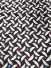 Load image into Gallery viewer, MBFd#47B Silk Kimono Fabric Vintage(1920-1950) Meisen Black Off whilte 36.6x12.2in(93x31cm)
