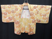 Load image into Gallery viewer, Haori Jacket Vintage(1950-1980) Yellow Brown Full Shibori Manjyugiku Silk #8097A2
