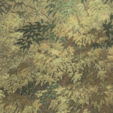 Load image into Gallery viewer, Fukuro Obi Gold Green Bamboo Landscape Silk BB242V4

