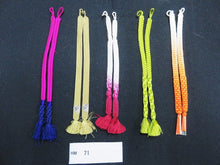 Load image into Gallery viewer, HM#71 Silk Haori Himo Flat Braid 5pcs Bundle Pack
