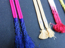 Load image into Gallery viewer, HM#71 Silk Haori Himo Flat Braid 5pcs Bundle Pack

