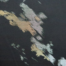 Load image into Gallery viewer, Haori Jacket Vintage(1950-1980) Black Silver Gold Abstract art Silk #9571H3
