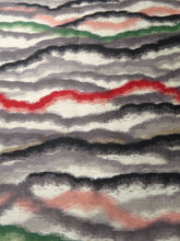 Load image into Gallery viewer, MBFd#48A Silk Kimono Fabric Vintage(1920-1950) Meisen Off whilte 43.3x12.2in(110x31cm)
