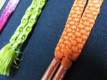 Load image into Gallery viewer, HM#71 Silk Haori Himo Flat Braid 5pcs Bundle Pack
