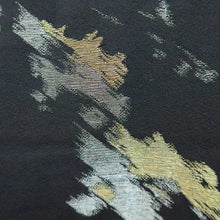 Load image into Gallery viewer, Haori Jacket Vintage(1950-1980) Black Silver Gold Abstract art Silk #9571H3
