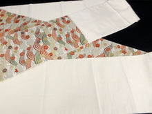 Load image into Gallery viewer, Fukuro Obi Gold White Wave Silk BB136W9
