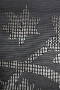 Haori Jacket Vintage(1950-1980) Black See-Through Maple Leaf Silk #8761A1