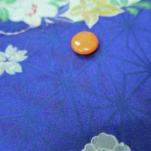 KK1344B6 Silk Kimono Fabric Vintage(1920-1950) Peony Blue 55.9x12.6in(142x32cm)