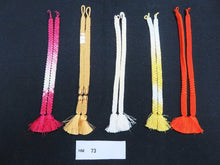 Load image into Gallery viewer, HM#73 Silk Haori Himo Flat Braid 5pcs Bundle Pack
