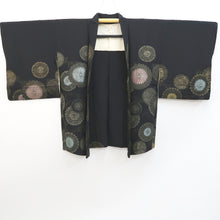 Load image into Gallery viewer, Haori Jacket Vintage(1950-1980) Black Chrysanthemum Silk #9572H3
