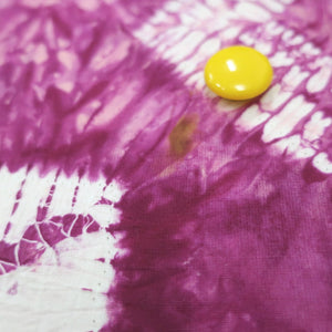 KK1124B3 Cotton Kimono Fabric Vintage(1950-1980) Shibori Magenta 61.8x13.0in(157x33cm)