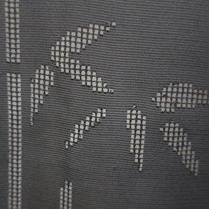 Haori Jacket Vintage(1950-1980) Black See-Through Bamboo Silk #9030D1